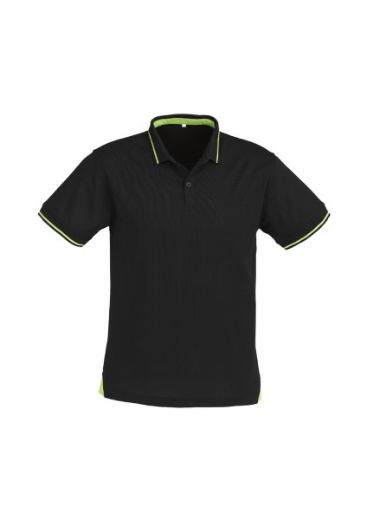 Picture of Biz Collection Mens Jet Polo Shirt 50% Cotton 50% BizCool Polyester Pique Knit